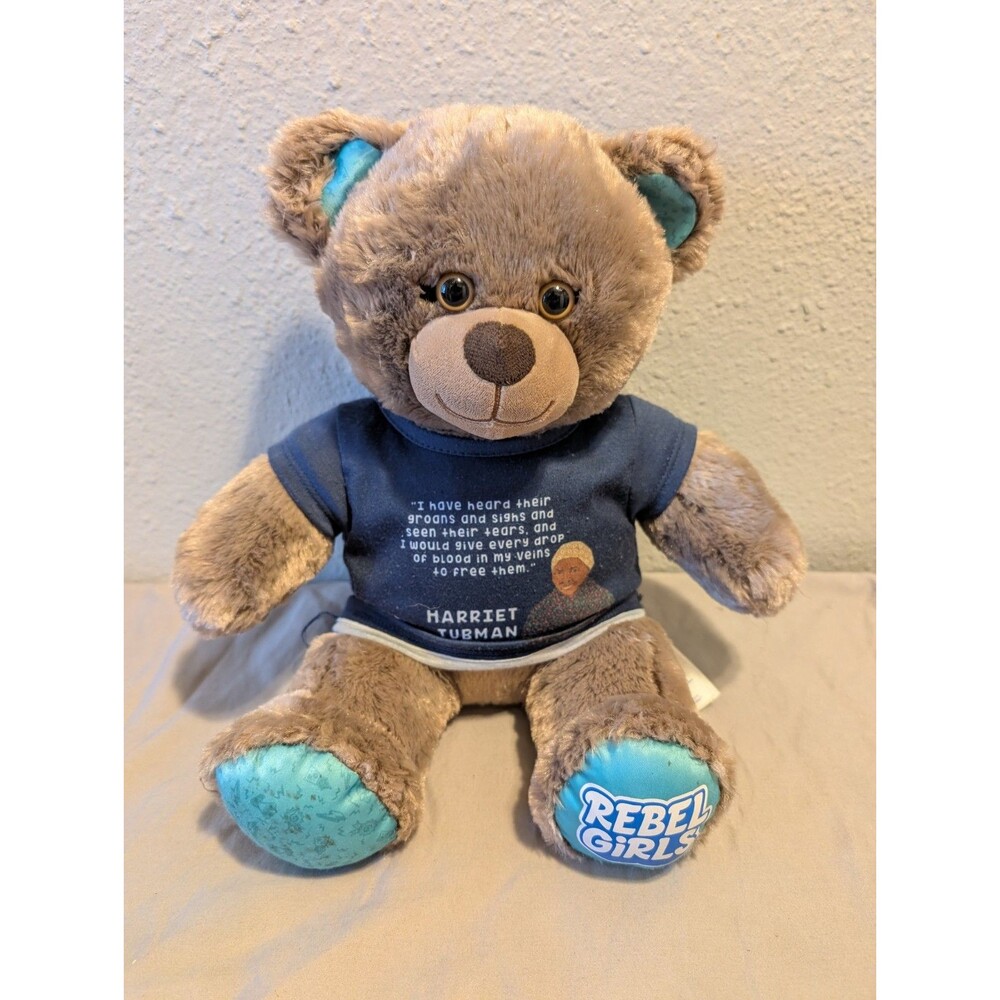 Rebel Girls Harriet Tubman BABW Bear 11" Stuffed Toy w/ Quote Empowerment Gift